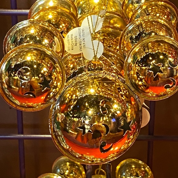ππ Disney Mickey Minnie Ears Jingle Bells Bauble